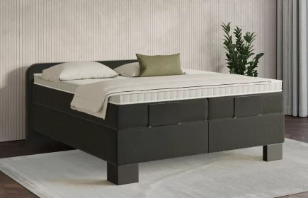 Mozart Boxspringbett Serie 7 Salieri 280x220 elektrisch Samt Schwarz H4/H2