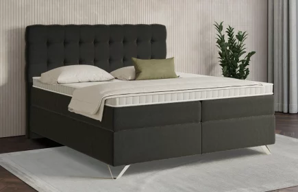 Mozart Boxspringbett Serie 7 Haydn 280x200 Samt Schwarz H3/H4