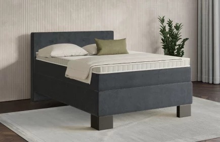 Mozart Boxspringbett Serie 7 Clementi 140x200 Samt Anthrazit H2