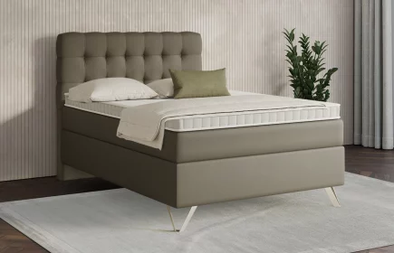 Mozart Boxspringbett Serie 7 Haydn 120x200 Kunstleder Khaki H2