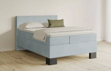 Mozart Boxspringbett Serie 5 Bach 140x200 Feiner Stoff Frosted Azure H3