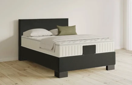 Mozart Boxspringbett Serie 5 Bach 140x200 Samt Raven Silk H3 Königliche Matratze