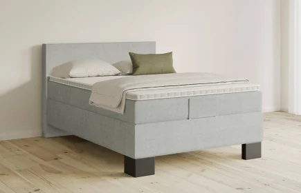 Mozart Boxspringbett Serie 5 Bach 140x220 Feiner Stoff Lunar Mist H3