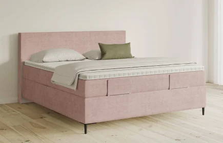Mozart Boxspringbett Serie 5 Bach 160x200 Feiner Stoff Rose Glow H3/H2