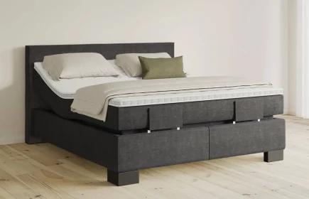 Mozart Boxspringbett Serie 5 Bach 180x200 elektrisch Feiner Stoff Carbon Grey H3/H3