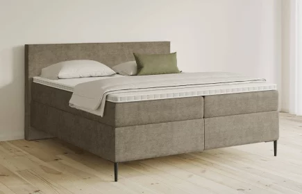 Mozart Boxspringbett Serie 5 Bach 180x200 Feiner Stoff Taupe H3/H3