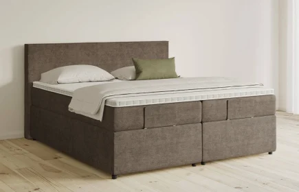 Mozart Boxspringbett Serie 5 Bach 180x200 mit Bettkasten Feiner Stoff Nutshell H3/H2