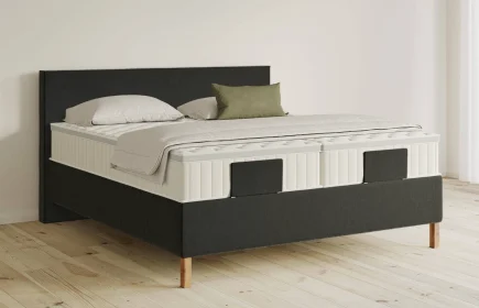 Mozart Boxspringbett Serie 5 Bach 180x200 Samt Raven Silk H3/H3 Königliche Matratze