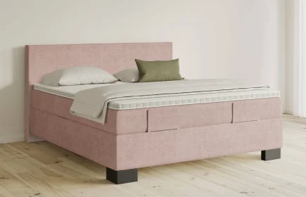 Mozart Boxspringbett Serie 5 Bach 180x210 Feiner Stoff Rose Glow H3/H3