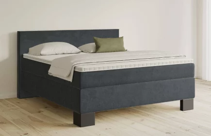 Mozart Boxspringbett Serie 5 Bach 180x220 Samt Anthrazit H3/H3