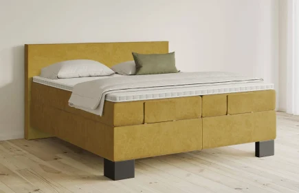 Mozart Boxspringbett Serie 5 Bach 180x220 Samt Mustard H3/H3
