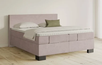 Mozart Boxspringbett Serie 5 Bach 240x220 Samt Blossom Pink H3/H3