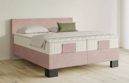 Mozart Boxspringbett Serie 5 Bach 280x200 Feiner Stoff Rose Glow H3/H2 Königliche Matratze