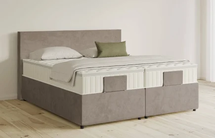 Mozart Boxspringbett Serie 5 Bach 280x200 mit Bettkasten Samt Cookie H2/H3 Königliche Matratze