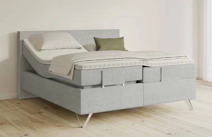 Mozart Boxspringbett Serie 5 Bach 280x220 elektrisch Feiner Stoff Lunar Mist H3/H3