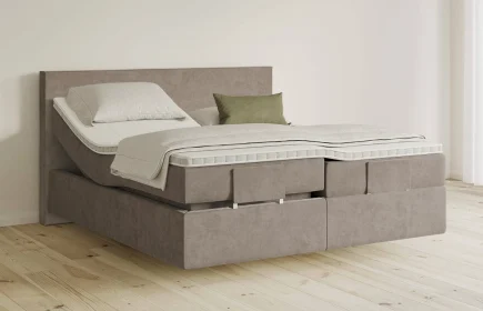 Mozart Boxspringbett Serie 5 Bach 280x220 elektrisch Samt Cookie H3/H3 schwebend