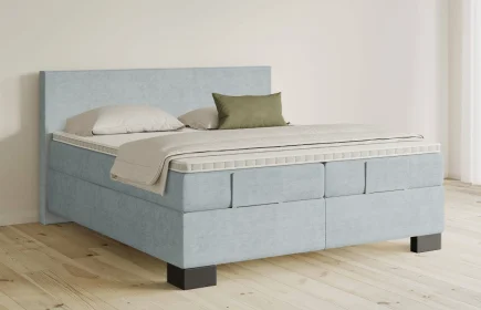 Mozart Boxspringbett Serie 5 Bach 280x220 Feiner Stoff Frosted Azure H4/H3