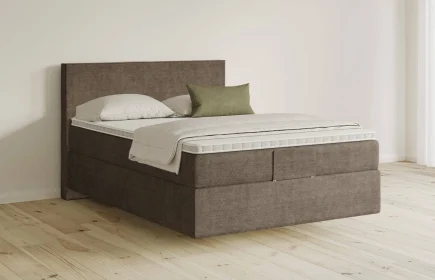 Mozart Boxspringbett Serie 5 Bach 90x200 Feiner Stoff Nutshell H2 schwebend