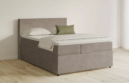 Mozart Boxspringbett Serie 5 Bach 90x220 mit Bettkasten Samt Cookie H3