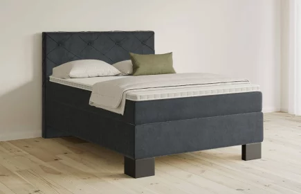 Mozart Boxspringbett Serie 5 Brahms 140x200 Samt Anthrazit H2