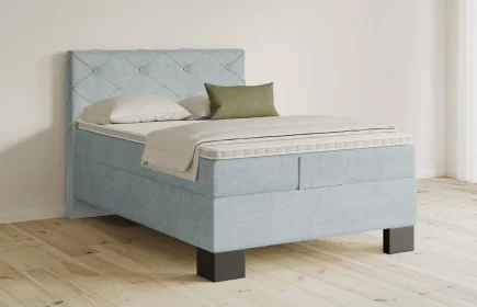 Mozart Boxspringbett Serie 5 Brahms 140x220 Feiner Stoff Frosted Azure H3