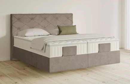 Mozart Boxspringbett Serie 5 Brahms 240x200 Samt Cookie H4/H3 schwebend Königliche Matratze