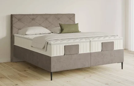 Mozart Boxspringbett Serie 5 Brahms 240x220 Samt Cookie H3/H3 Königliche Matratze