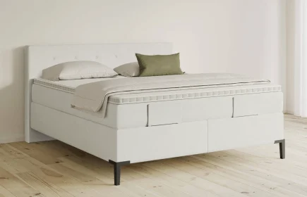 Mozart Boxspringbett Serie 5 Clementi 160x190 Samt Vanilla Nice H3/H3