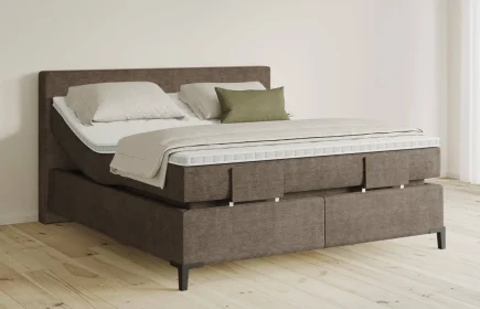 Mozart Boxspringbett Serie 5 Clementi 160x220 elektrisch Feiner Stoff Nutshell H3/H3