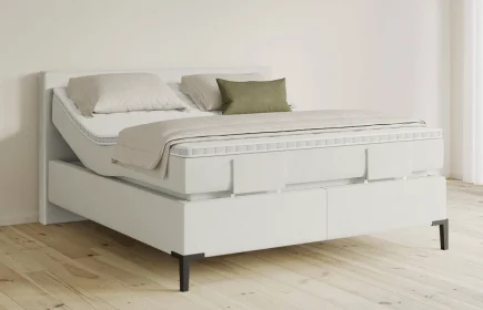 Mozart Boxspringbett Serie 5 Clementi 180x200 elektrisch Samt Vanilla Nice H3/H3