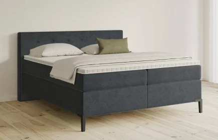 Mozart Boxspringbett Serie 5 Clementi 180x200 Samt Anthrazit H3/H3