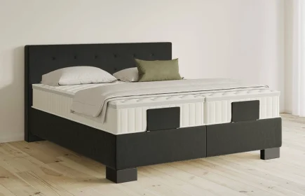 Mozart Boxspringbett Serie 5 Clementi 180x220 Samt Raven Silk H3/H3 Königliche Matratze