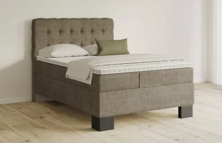 Mozart Boxspringbett Serie 5 Haydn 140x200 Feiner Stoff Dusty Taupe H3