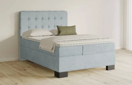 Mozart Boxspringbett Serie 5 Haydn 140x200 Feiner Stoff Frosted Azure H3