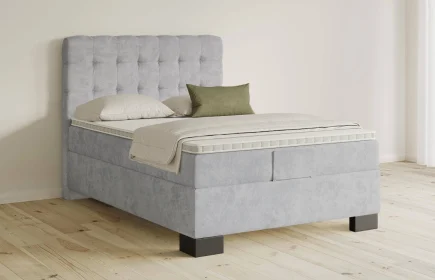 Mozart Boxspringbett Serie 5 Haydn 140x200 Samt Fog Grey H2