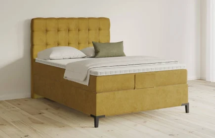 Mozart Boxspringbett Serie 5 Haydn 140x200 Samt Mustard H3