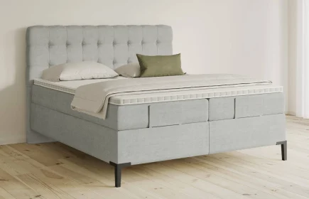 Mozart Boxspringbett Serie 5 Haydn 160x210 Feiner Stoff Lunar Mist H3/H3