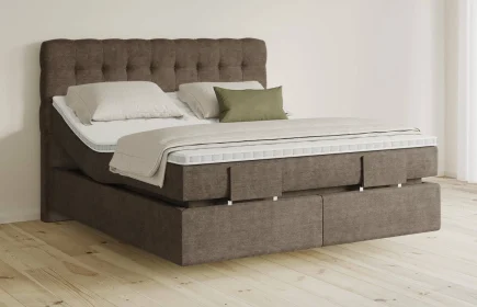Mozart Boxspringbett Serie 5 Haydn 180x200 elektrisch Feiner Stoff Nutshell H3/H2 schwebend
