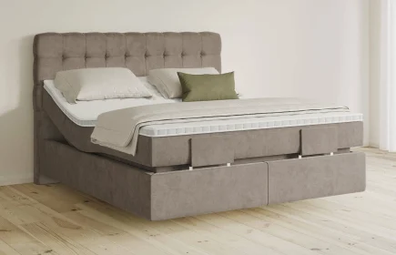 Mozart Boxspringbett Serie 5 Haydn 180x200 elektrisch Samt Cookie H3/H3 schwebend
