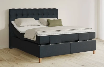 Mozart Boxspringbett Serie 5 Haydn 180x200 elektrisch Samt Night Blue H3/H3