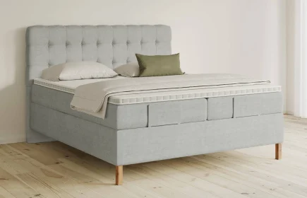 Mozart Boxspringbett Serie 5 Haydn 180x200 Feiner Stoff Lunar Mist H3/H2