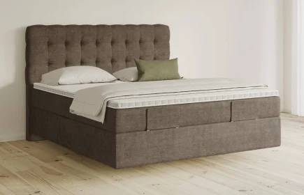 Mozart Boxspringbett Serie 5 Haydn 180x200 Feiner Stoff Nutshell H3/H3 schwebend