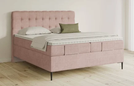 Mozart Boxspringbett Serie 5 Haydn 180x200 Feiner Stoff Rose Glow H3/H3