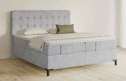 Mozart Boxspringbett Serie 5 Haydn 180x200 Samt Fog Grey H3/H3