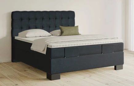 Mozart Boxspringbett Serie 5 Haydn 180x200 Samt Night Blue H3/H3
