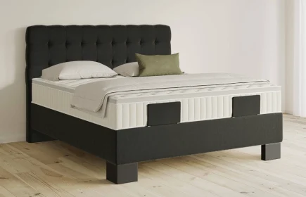 Mozart Boxspringbett Serie 5 Haydn 180x200 Samt Raven Silk H3/H2 Königliche Matratze