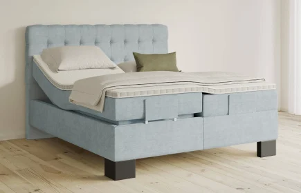Mozart Boxspringbett Serie 5 Haydn 240x200 elektrisch Feiner Stoff Frosted Azure H3/H3
