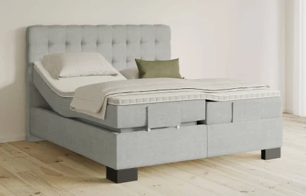 Mozart Boxspringbett Serie 5 Haydn 240x200 elektrisch Feiner Stoff Lunar Mist H3/H3