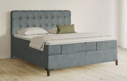 Mozart Boxspringbett Serie 5 Haydn 240x200 Samt Dusty Blues H3/H3