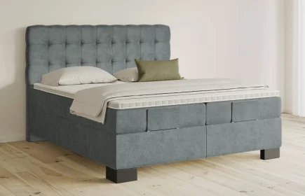 Mozart Boxspringbett Serie 5 Haydn 240x220 Samt Dusty Blues H3/H2